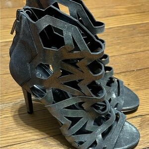Kenneth Cole New York Metallic Cutout Heels